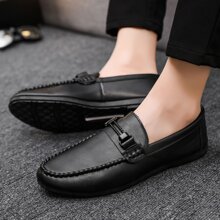 Men's Formal And Casual Loafers - Black - View 5