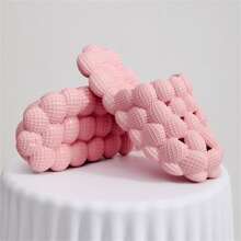 Couple's Lychee Ball Decor Round Toe Anti-slip Lightweight Creative Slippers, Fashionable - Pink - View 3