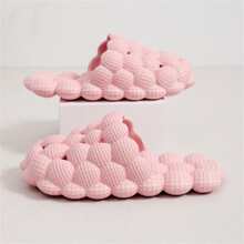 Couple's Lychee Ball Decor Round Toe Anti-slip Lightweight Creative Slippers, Fashionable - Pink - View 5