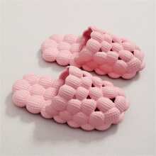 Couple's Lychee Ball Decor Round Toe Anti-slip Lightweight Creative Slippers, Fashionable - Pink - View 6