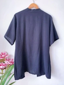 Women Kimonos - 黑色 - 查看 2