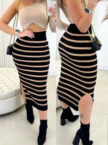 Women Skirts - 棕色 - 查看 1