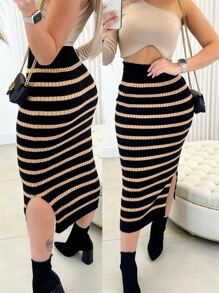 Women Skirts - 棕色 - 查看 2