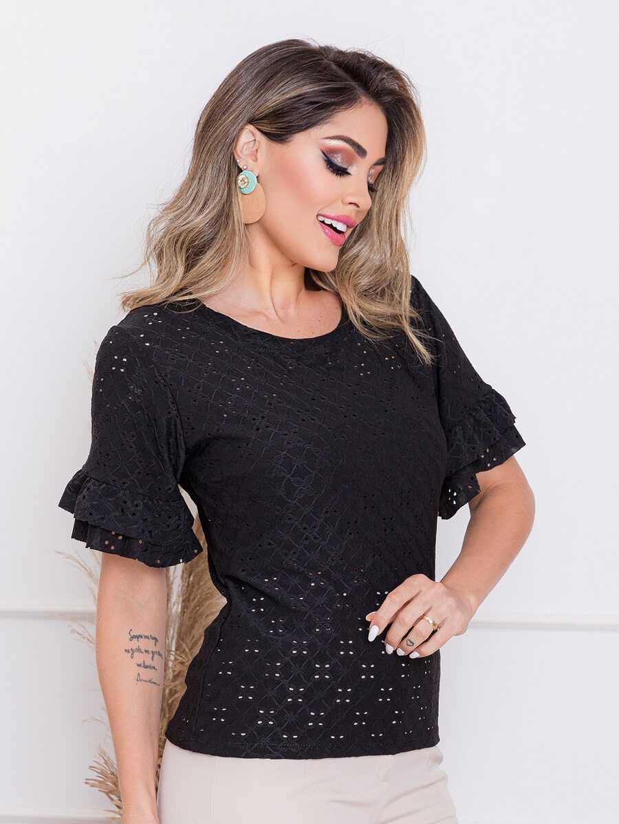 Women T-Shirts - màu đen - Xem 1