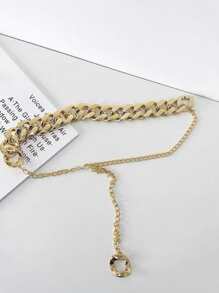 Women Belts - 金色 - 查看 4