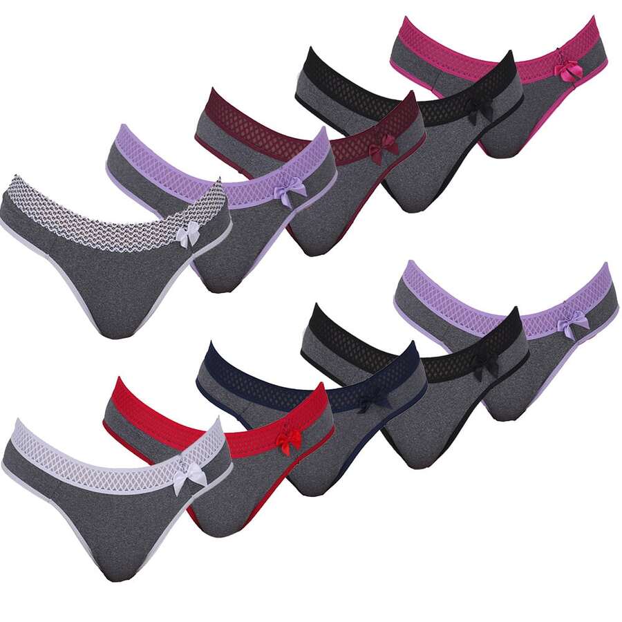 Click Mais Bonita Women Thongs - 灰色 - 查看 1