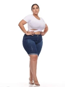 Plus Size Blouses - 白色 - 查看 4