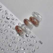 Jelly Water Bubble Dính Dán Móng Tay 5D Nổi Trong Suốt Giọt Nước Trang Trí Móng Tay Nghệ Thuật DIY - Trong sáng - Xem 1