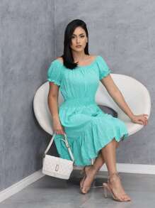Women Dresses - 綠色 - 查看 1