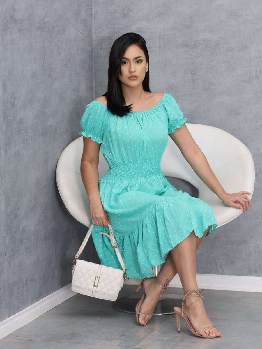 Women Dresses - 綠色 - 查看 1