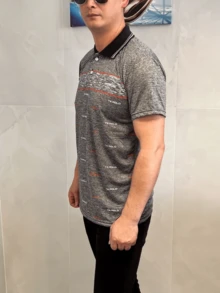 Men T-Shirts - 灰色 - 查看 2