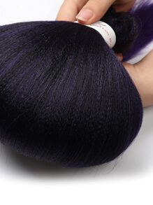 简易编织预拉伸编织发 26 英寸 1 包黑色头发产品适合天然头发 Kanekalon 编织发预拉伸热水定型盒式编织钩针接发 - 彩色 - 查看 7