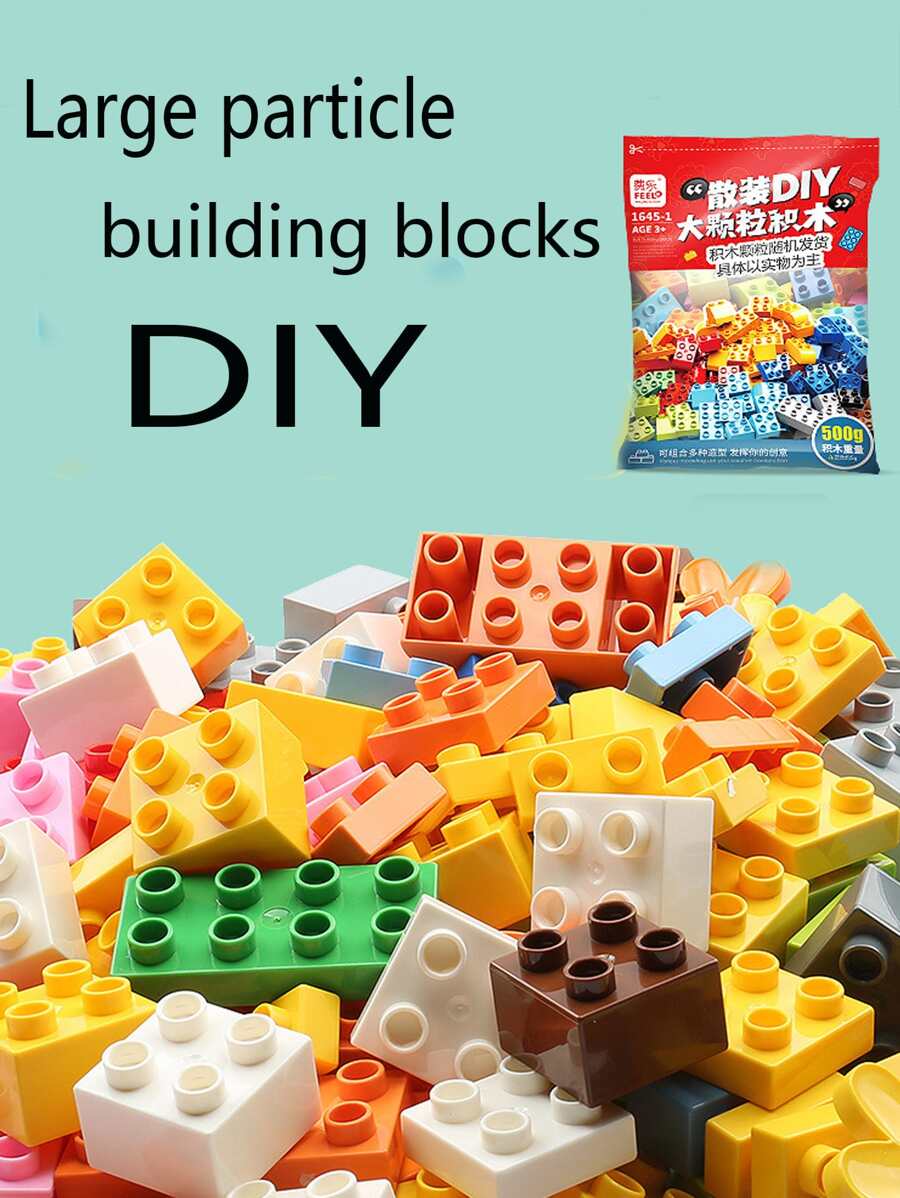 Loose Diy Building Blocks, Random Color Large Pieces Set Mixed With ...