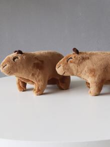1 pieza carpincho Juguete con felpa con dibujos animados Peluche - Marrón - Ver 2