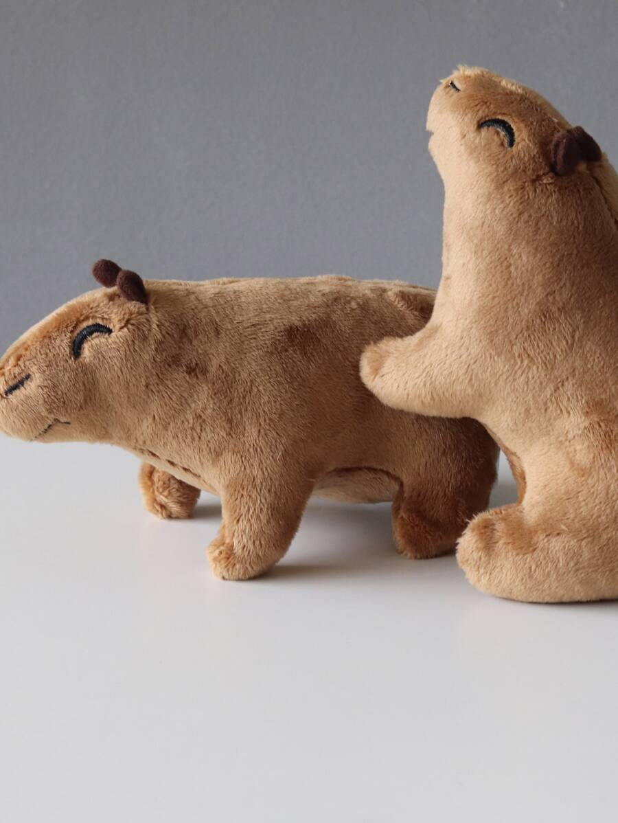 1 pieza carpincho Juguete con felpa con dibujos animados Peluche - Marrón - Ver 1