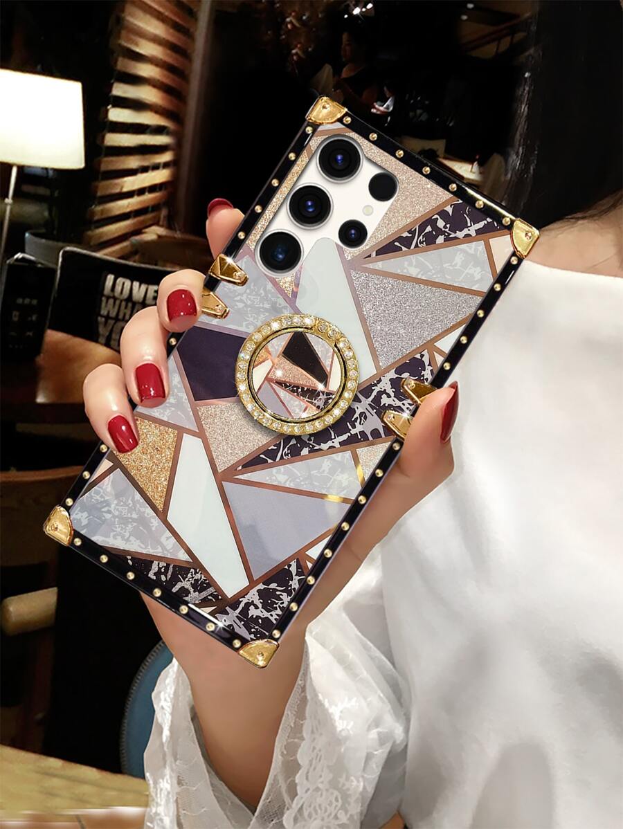 Ốp điện thoại họa tiết hình học - Nhiều màu - Xem 1