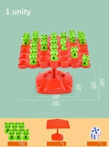 青蛙形平衡樹玩具 2 名玩家互動拼圖、注意力和平衡訓練 Unity - 彩色 - 查看 6