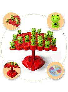 青蛙形平衡樹玩具 2 名玩家互動拼圖、注意力和平衡訓練 Unity - 彩色 - 查看 4