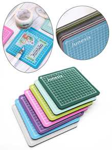 1 件迷你彩色切割垫，非常适合剪贴簿/纸工艺/印章雕刻，返校，返校，学校用品 - 彩色 - 查看 3