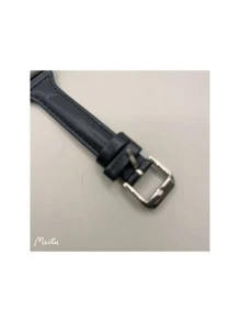 Pulseira De Couro Para Apple Watch 7/8 38mm 40mm 41mm - Preto - Visão 2
