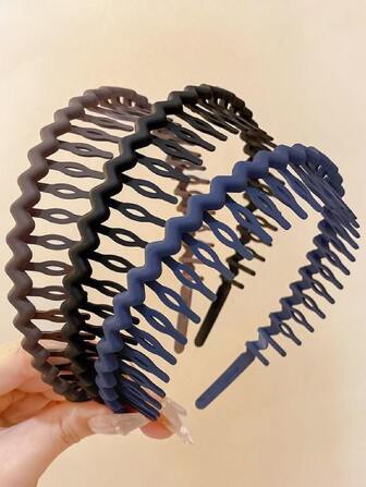 3 st. halkfria hårklämmor för kvinnor, hårband, hårbågar, håraccessoarer