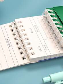 1個藍色英文詞彙筆記本配便攜式封面,英語學習詞匯記憶筆記本 - 藍色 - 查看 9