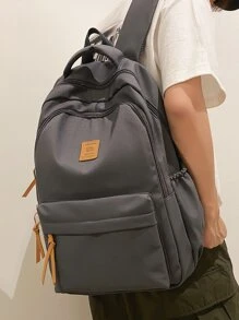 帆布背包大容量书包休闲旅行背包笔记本电脑包大学包夏季爸爸包学校多功能书籍学校用品青少年新生高中大学大包春季新生活用品学生男士必备书包大学书包