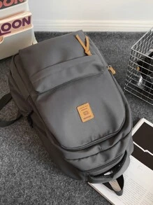 帆布背包大容量书包休闲旅行背包笔记本电脑包大学包夏季爸爸包学校多功能书籍学校用品青少年新生高中大学大包春季新生活用品学生男士必备书包大学书包