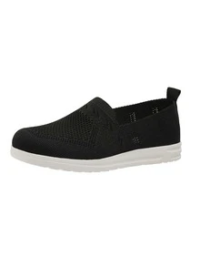Zapatillas slip on de mujeres simple - Negro - Ver 5