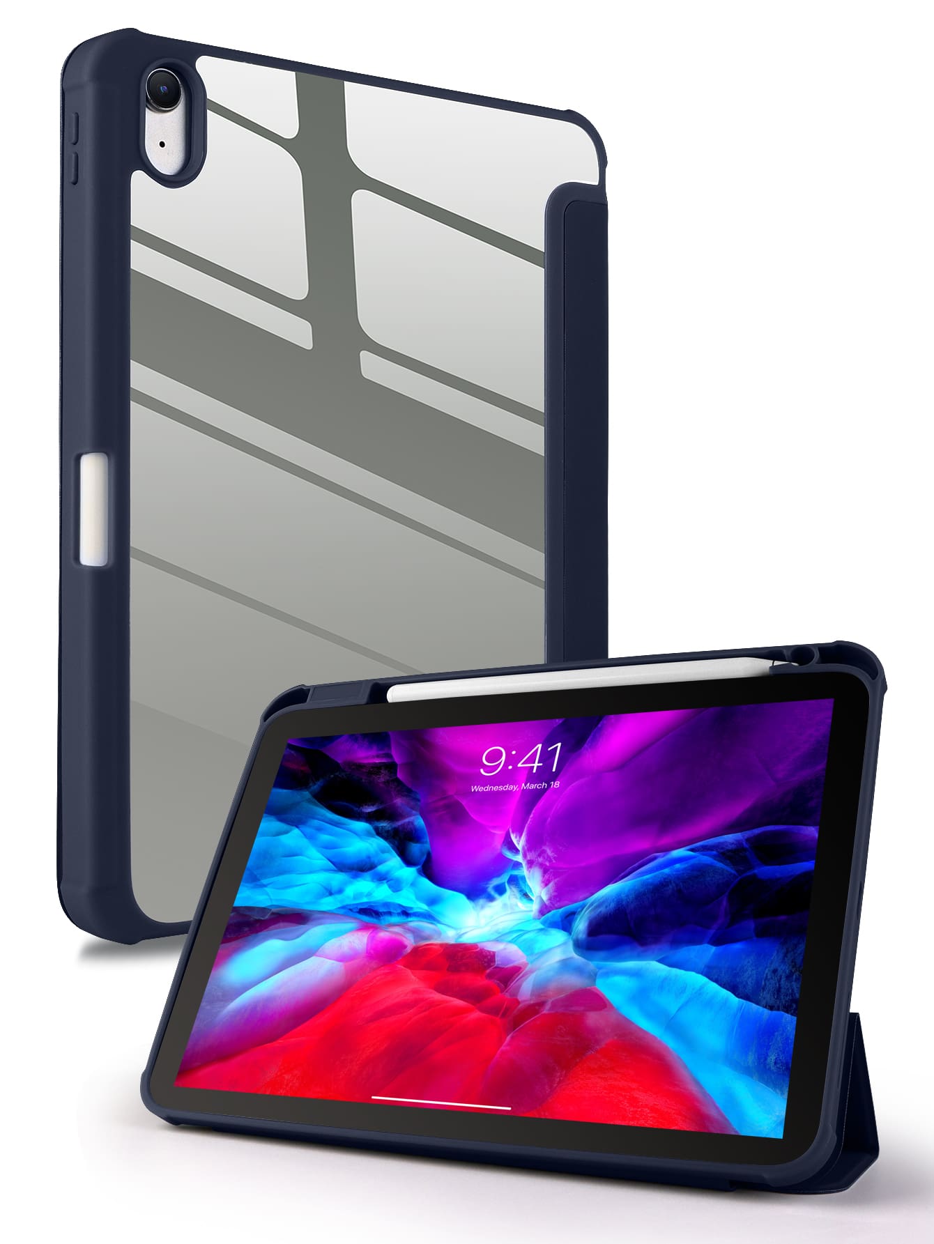 Funda compatible con iPad magnético - Azul - Ver 1