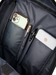 Mochila antirrobo para hombres Mochila impermeable para computadora portátil de 15.6 pulgadas Bolsa de viaje Mochila de trabajo con carga USB Mochila de viaje Mochilas Mochila escolar Mochila para hombres para vacaciones Viajes de negocios Hospital al aire libre Regreso a la escuela para hombres y niños Artículos esenciales para viajes de estudiantes Accesorios de viaje - Negro - Ver 7