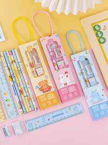 1pc Student Creative Award Graduation Season Back To School Gift Stationery Set In Gift Box - Pink - View 5