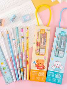 1pc Student Creative Award Graduation Season Back To School Gift Stationery Set In Gift Box - Pink - View 6