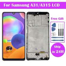 Incell Compatible With Samsung A31 Display A315 A315F LCD Display With Touch Screen Digitizer Compatible With Samsung A315 LC - Black - View 1