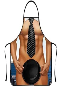 搞笑圍裙性感男士女士烹飪廚房圍裙派對假裝服飾 - 紳士男人 - 查看 1
