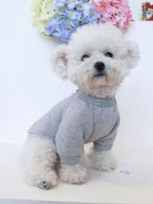 Áo nỉ & Áo Hoodie Thú cưng - Màu Xám nhạt - Xem 3