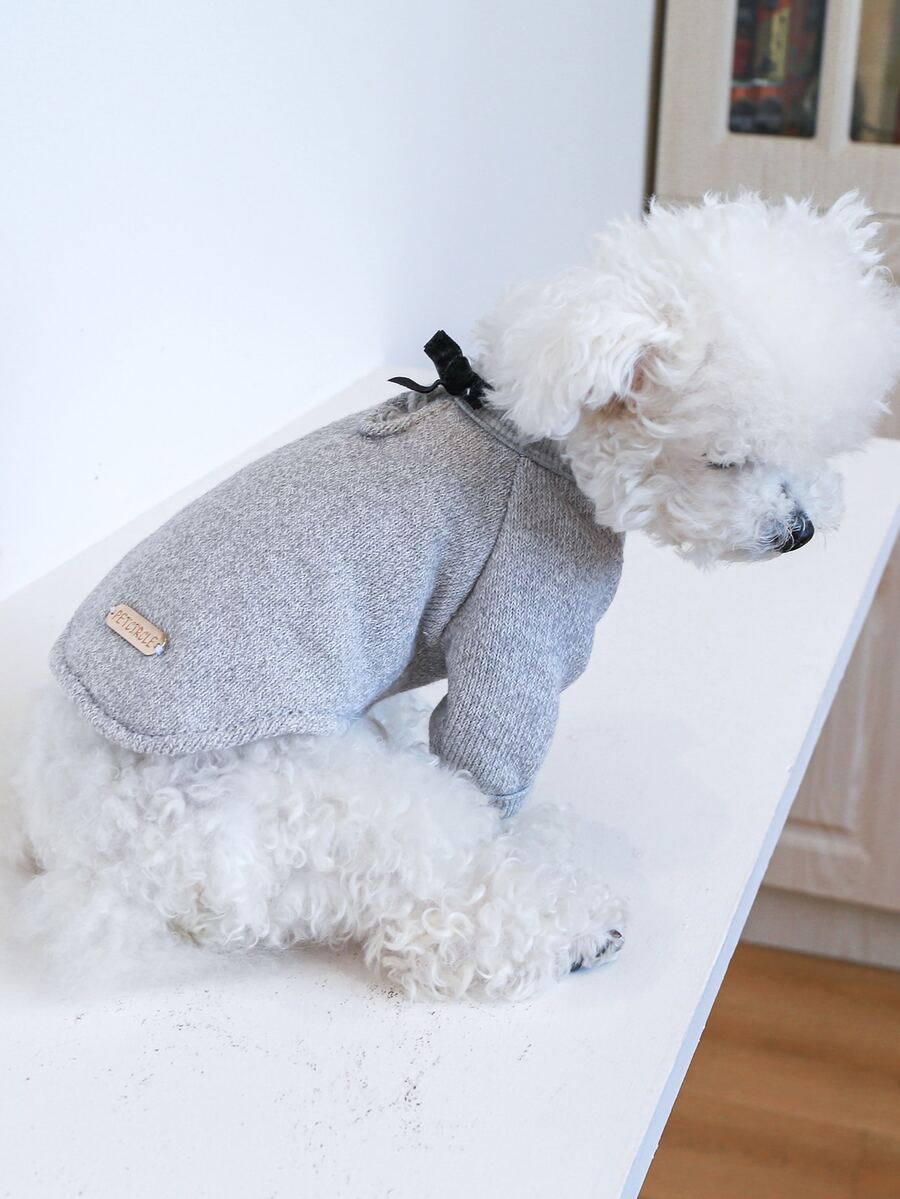 Áo nỉ & Áo Hoodie Thú cưng - Màu Xám nhạt - Xem 1