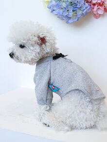 Áo nỉ & Áo Hoodie Thú cưng - Màu Xám nhạt - Xem 4