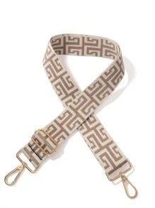 几何图形包带可重复使用肩带可调节通用帆布宽肩带女士包学校用品学校宿舍备用户外旅行礼品装饰礼品配件礼物 - 彩色 - 查看 1