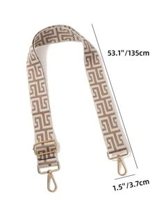 几何图形包带可重复使用肩带可调节通用帆布宽肩带女士包学校用品学校宿舍备用户外旅行礼品装饰礼品配件礼物 - 彩色 - 查看 4