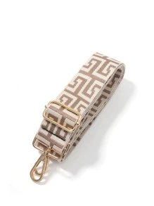 几何图形包带可重复使用肩带可调节通用帆布宽肩带女士包学校用品学校宿舍备用户外旅行礼品装饰礼品配件礼物 - 彩色 - 查看 2