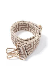 几何图形包带可重复使用肩带可调节通用帆布宽肩带女士包学校用品学校宿舍备用户外旅行礼品装饰礼品配件礼物 - 彩色 - 查看 3