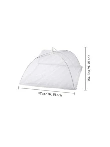 1入組白色網狀食品罩廚房用防飛食品罩 - 白色 - 查看 4