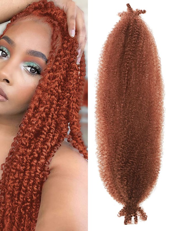 1pack Springy Afro Twist Hair, Prefluffed Spring Twist Marley Hair, Kinky Twist Crochet hair