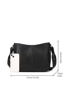 West Crossbody Bags for Women Multi Pocket Cross Body Bag Purses with Adjustable Strap - Black - View 5