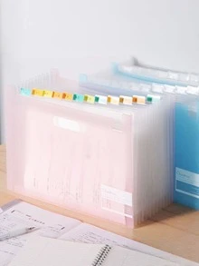 Folder con 13 divisiones y agarradera resistente color al azar - Multicolor - Ver 2
