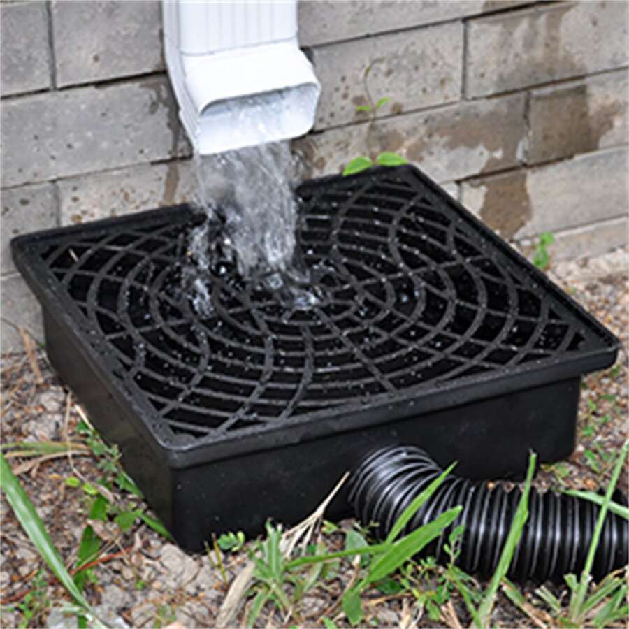 Square Catch Basin Drain Kit, Low Profile Catch Basin Drainage