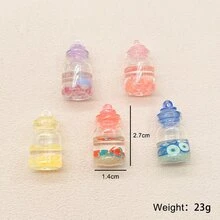 4pcs A Bag Colorful Pendant For Necklaces - Multicolor - View 4