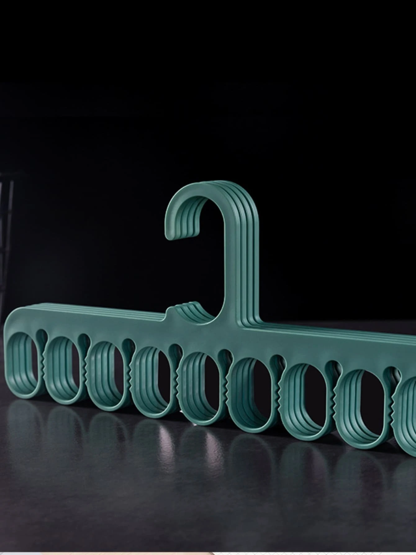 1入組多功能收納衣架 - 綠色 - 查看 1