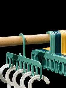 1入組多功能收納衣架 - 綠色 - 查看 3